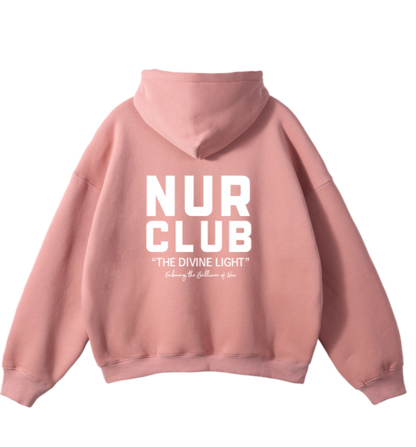 Nur Club Luxury Hoodie - Salmon Pink