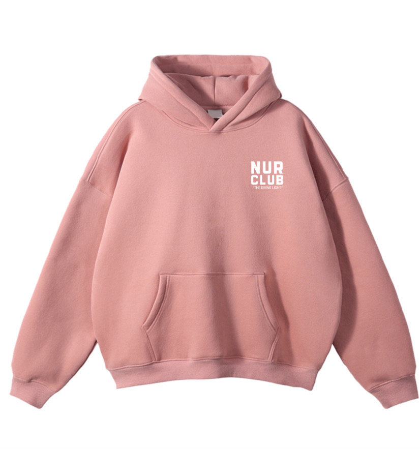 Nur Club Luxury Hoodie - Salmon Pink