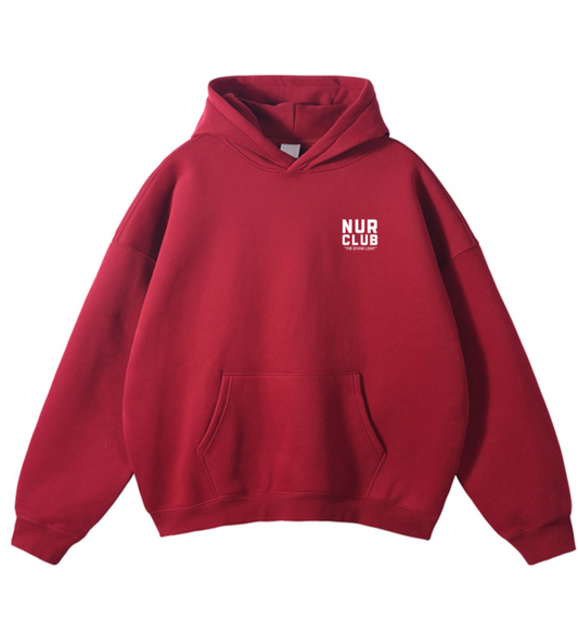 Nur Club Luxury Hoodie - Cherry